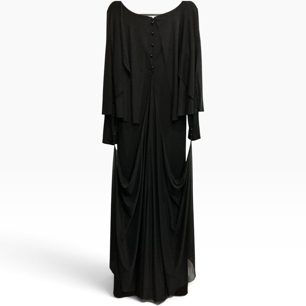 KILLSTAR Under Her Spell Maxi Dress L NWT Gothic Witch Cape Sleeve Black - Picture 5 of 9